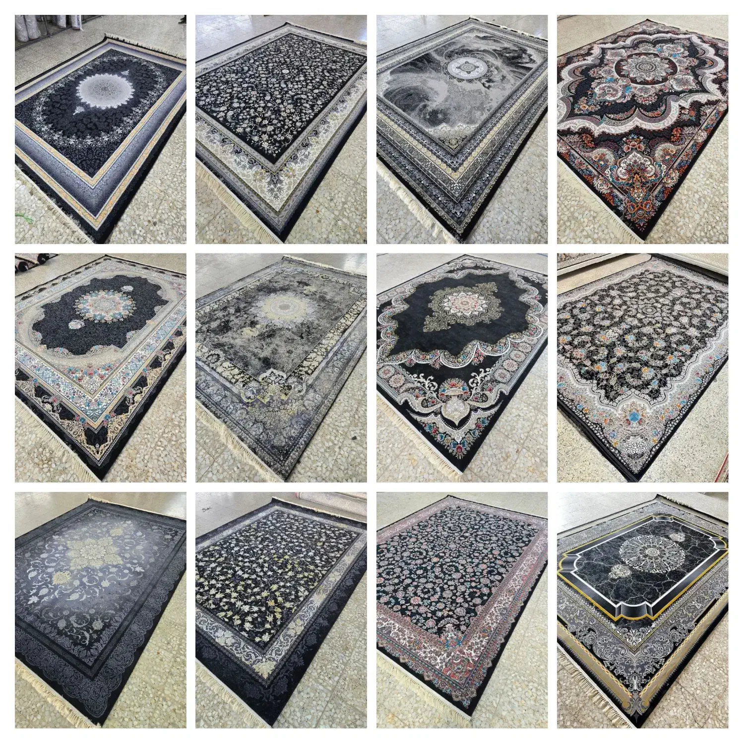 کارخانه فرش ۷۰۰ شانه تراکم ۲۵۵۰|فرش|کاشان, کارگر|دیوار