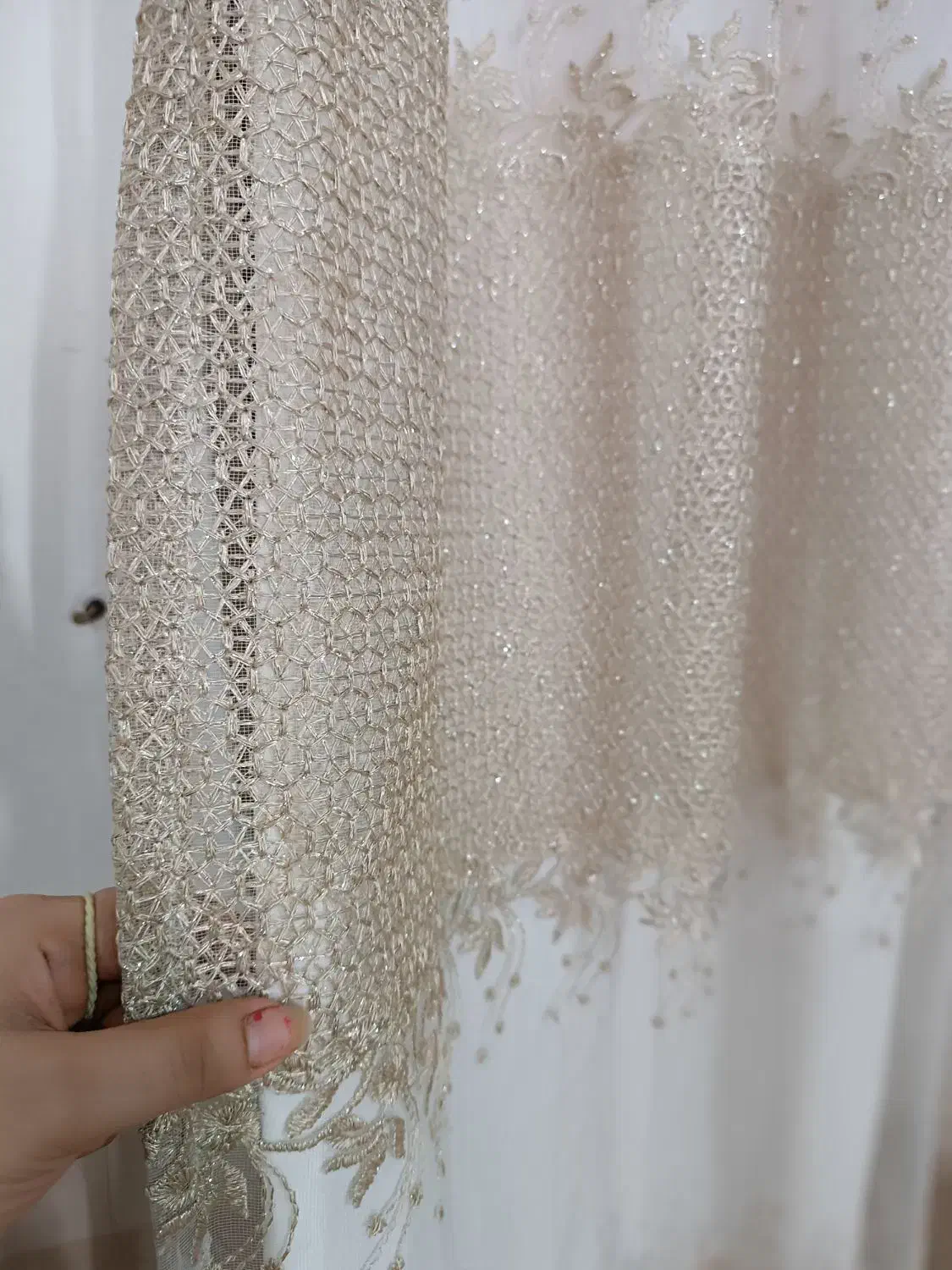 پرده حریر پانچ|پرده، رانر، رومیزی|زابل, |دیوار