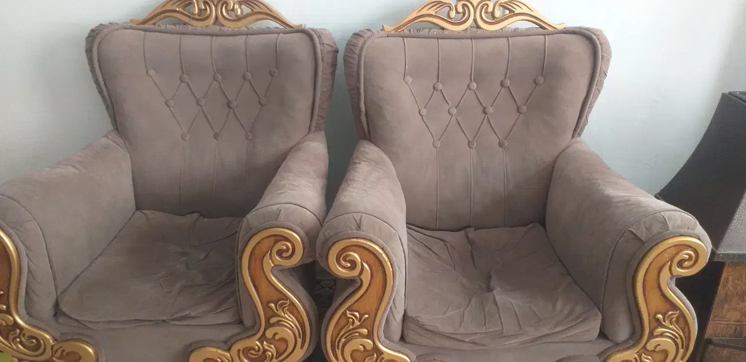 مبل نیم سلطنتی|مبلمان خانگی و میز عسلی|محمدشهر, همایون ویلا|دیوار