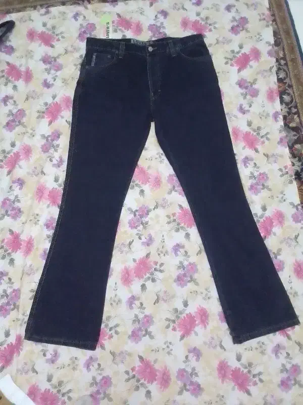 شلوار جین مردانه مدل دمپا گشاد سرمه ای تیره|لباس|تهران, بلوار کشاورز|دیوار