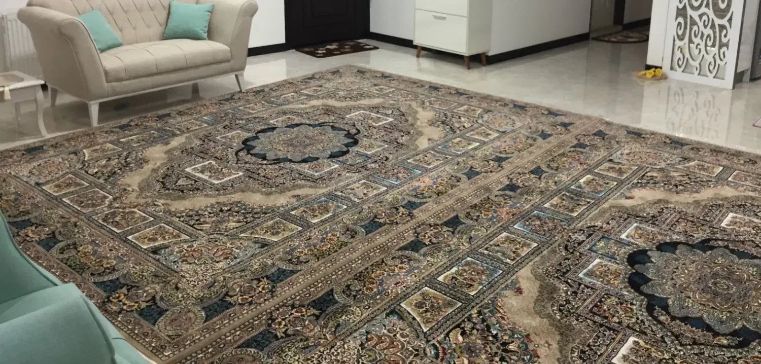 یک جفت فرش 9متری بافت مشهد|فرش|ساری, |دیوار