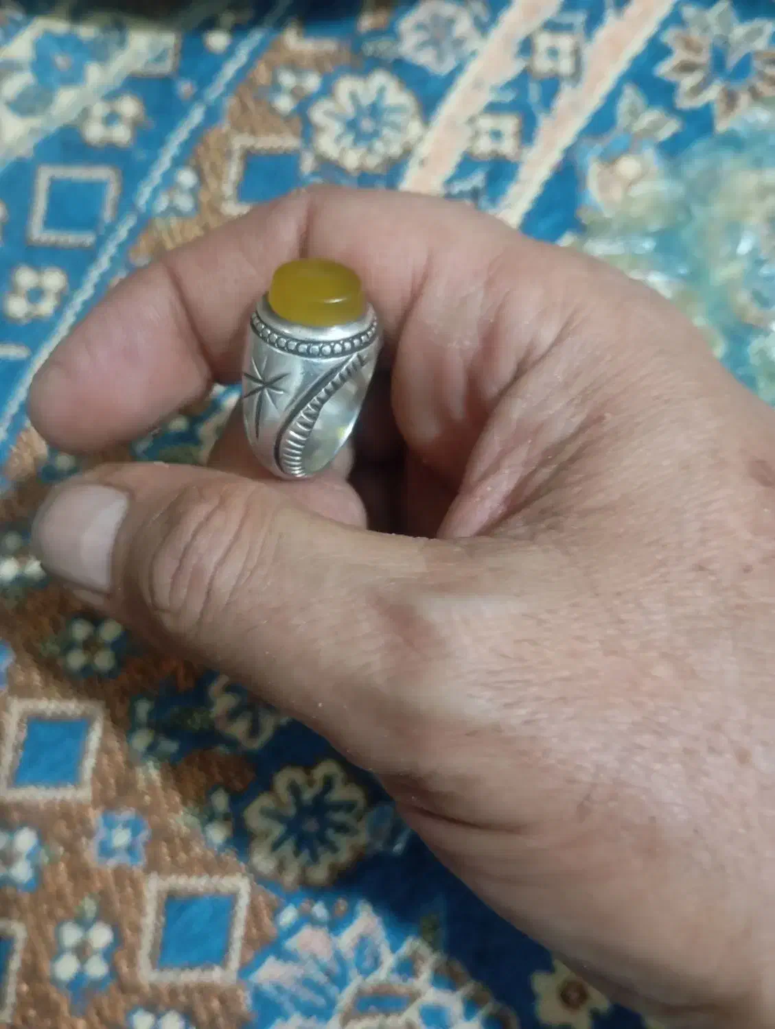 انگشتر نقره رادیو وتسبیح سیم کوب چاقو عتیقه|جواهرات|قوچان, |دیوار