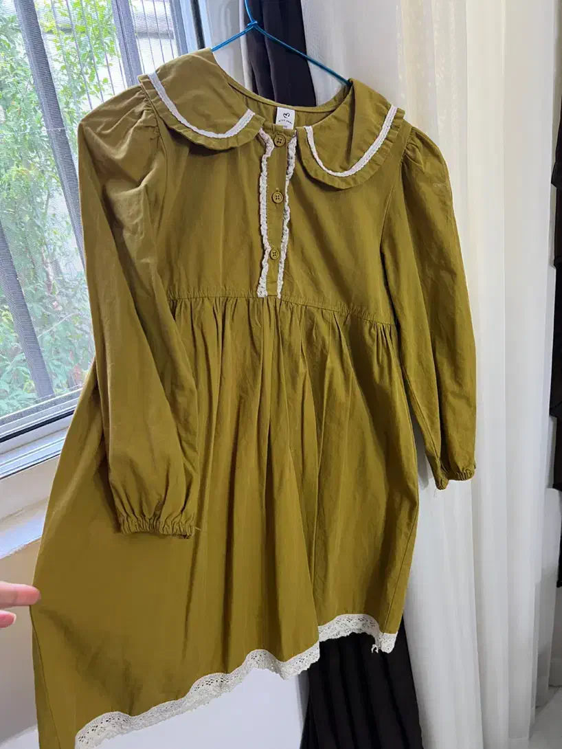 پیراهن رنگ خردلی کاملا نو|لباس|ساری, |دیوار