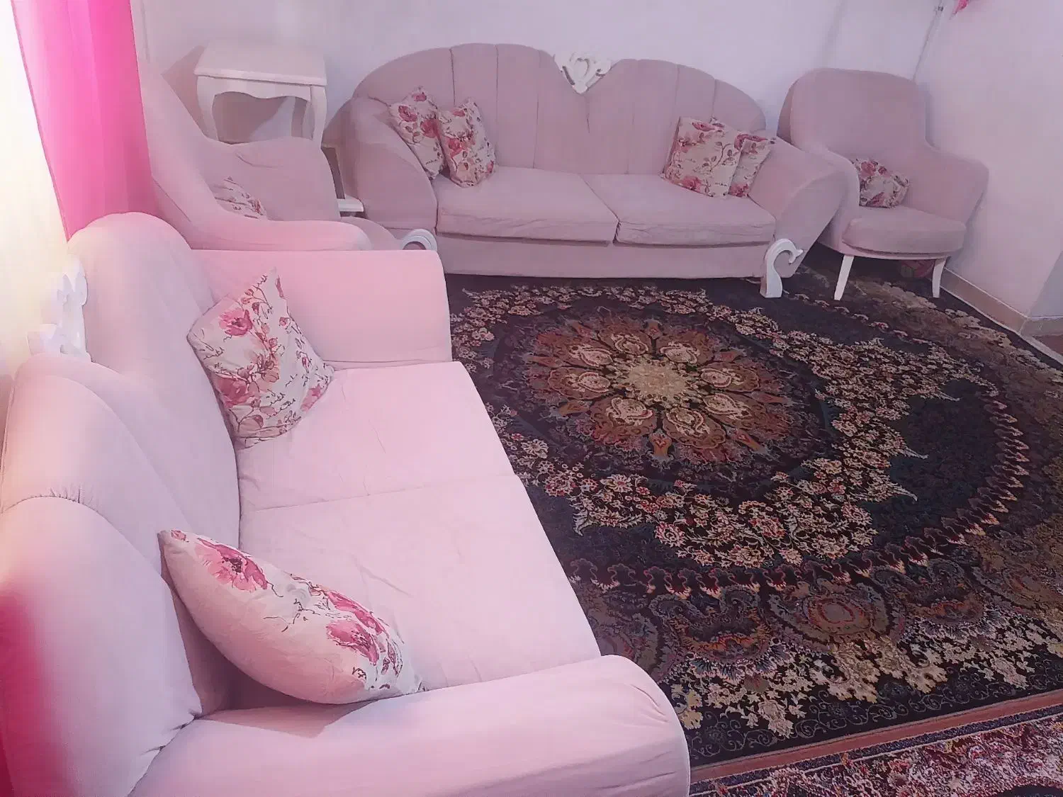 مبل ترک اصل ۷ نفره(مدل راحتی)|مبلمان خانگی و میز عسلی|ایوانکی, |دیوار