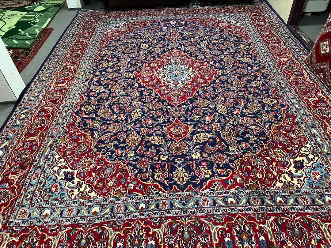 فرش مشهد ۱۲ متری  دستباف کاملا صحیح و سالم|فرش|بناب, |دیوار