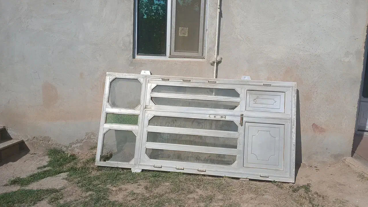 یک عدد در الومنیوم دو دره تمیز تمیز|مصالح و تجهیزات ساختمان|گلی داغ, |دیوار