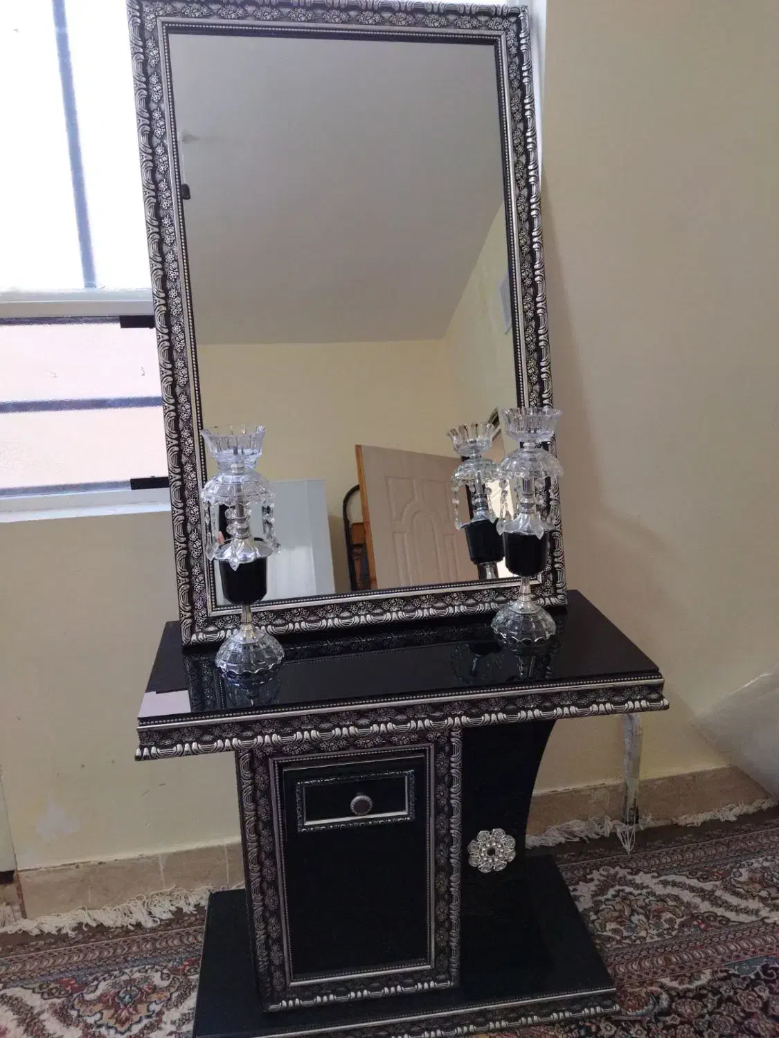 آینه شمعدان نو|آینه|بردسکن, |دیوار