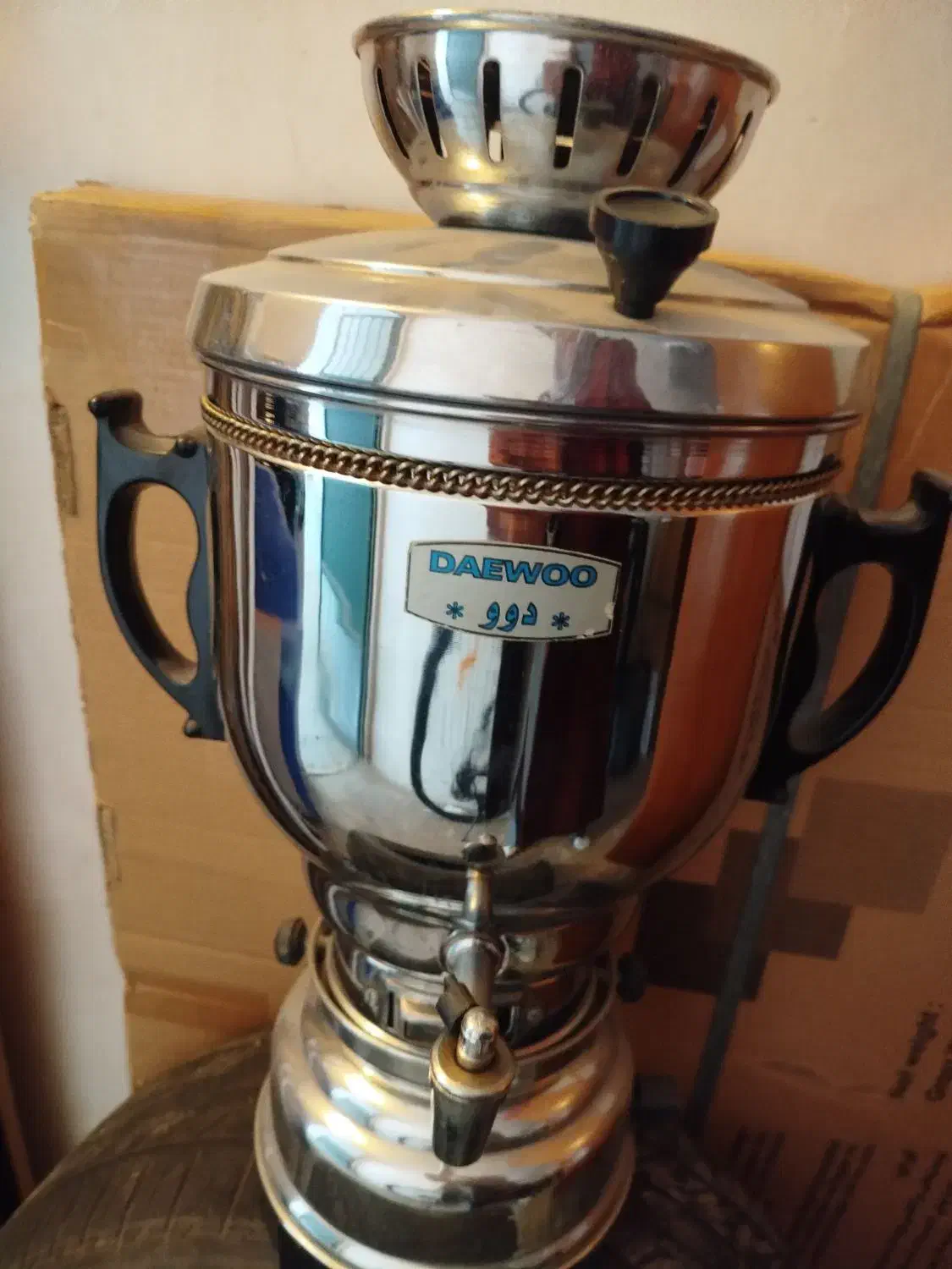 سماور گازی کاملا نو و بدون استفاده و پیک نیک|سماور، چایساز، قهوهساز|قزوین, |دیوار