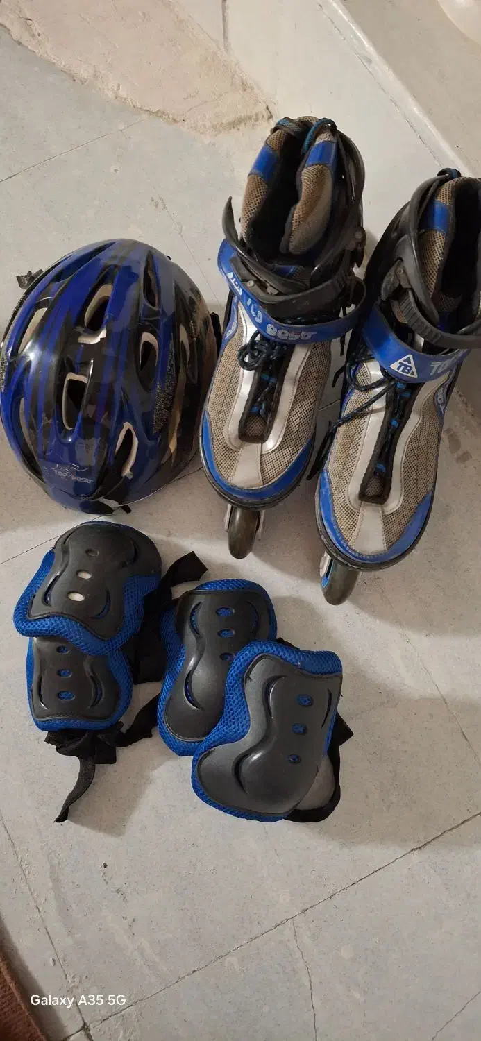 کفش اسیکت بالوازم کامل|دوچرخه، اسکیت، اسکوتر|قرچک, پارک جنگلی|دیوار