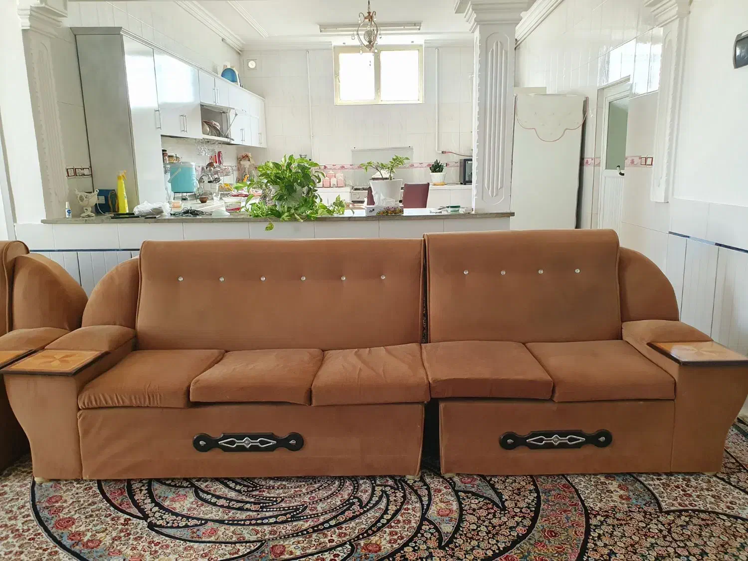 مبل ۷ نفره|مبلمان خانگی و میز عسلی|فردوس (خراسان), |دیوار