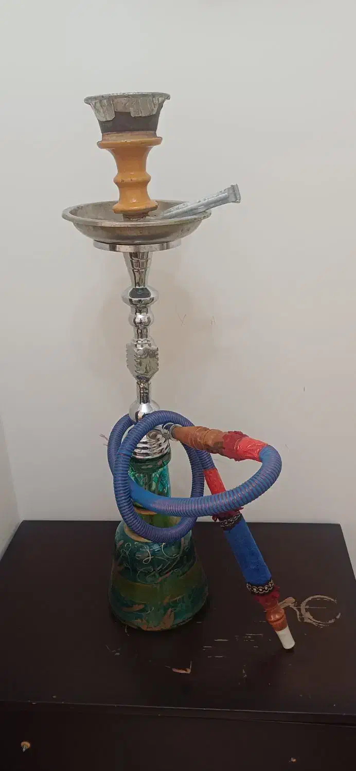 قلیان تنه برنجی استیل رضاترک قهوه خونه ایی|کلکسیون و سرگرمی|فردیس, قریشی|دیوار