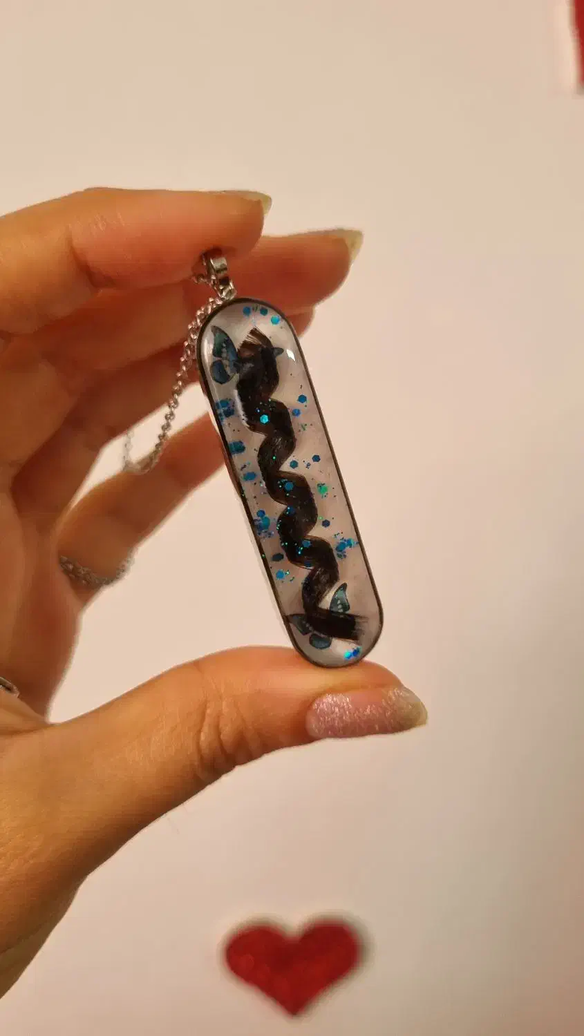 گردنبند رزینی گیسو موی یار|زیورآلات و اکسسوری|شیراز, شیشه‌گری|دیوار