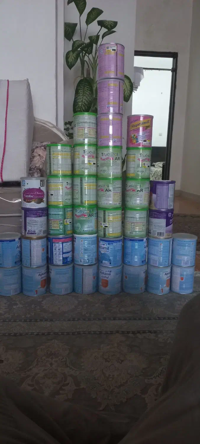 قوطی خالی شیرخشک|ظروف نگهدارنده، پلاستیکی، یکبارمصرف|کرمانشاه, |دیوار