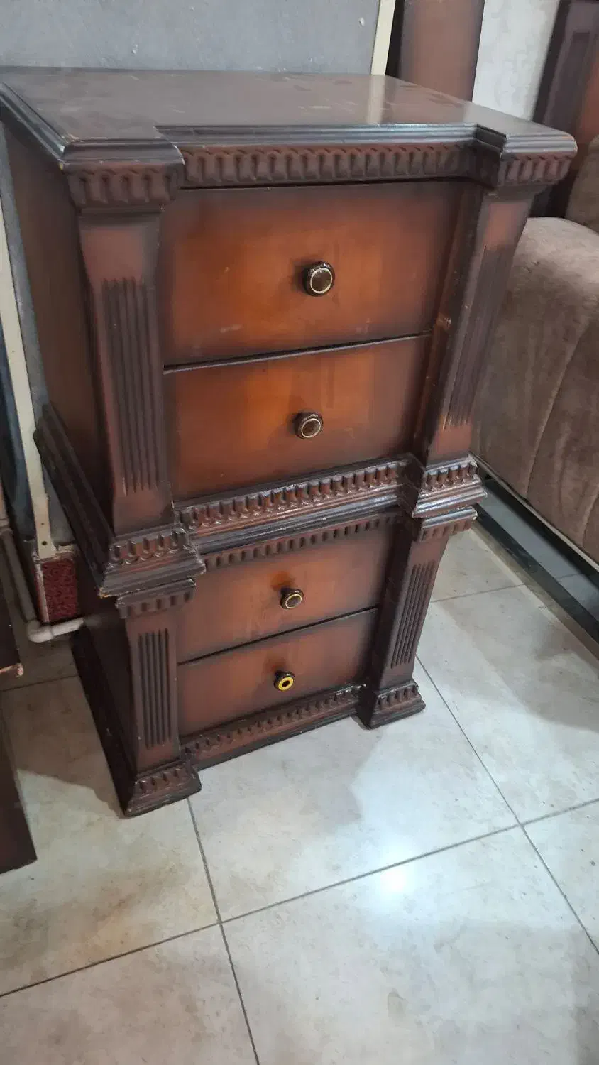 سرویس تخت خواب تمام چوب حراج شد مفته به این قیمت|تخت و سرویس خواب|مراغه, |دیوار