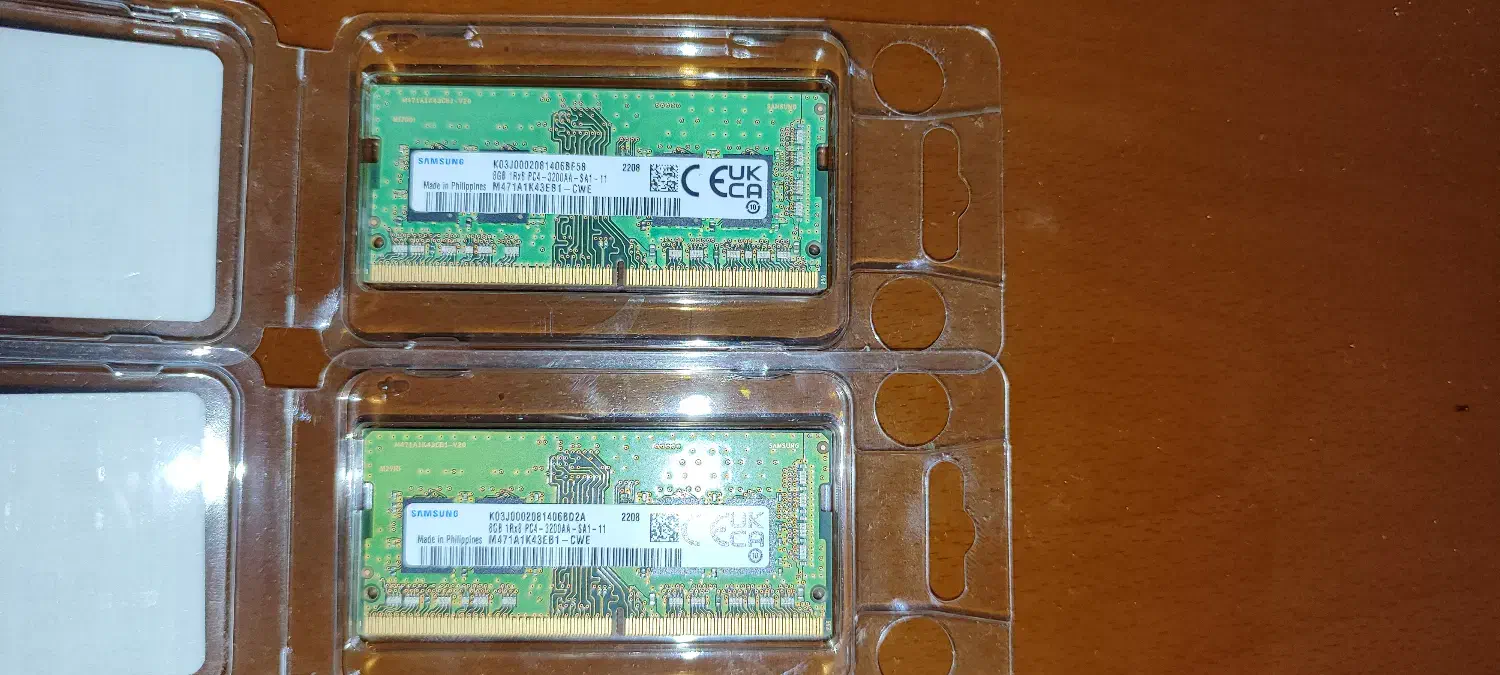 samsung ddr4 3200 ram دو تا ۸ گیگ لپ تاپ|قطعات و لوازم جانبی رایانه|تهران, شاهین|دیوار