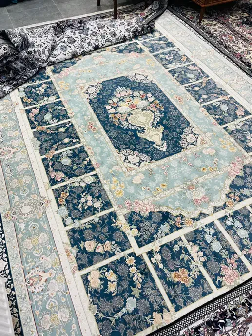 فرش ابریشم ۱۵۰۰ شانه|فرش|ساری, |دیوار