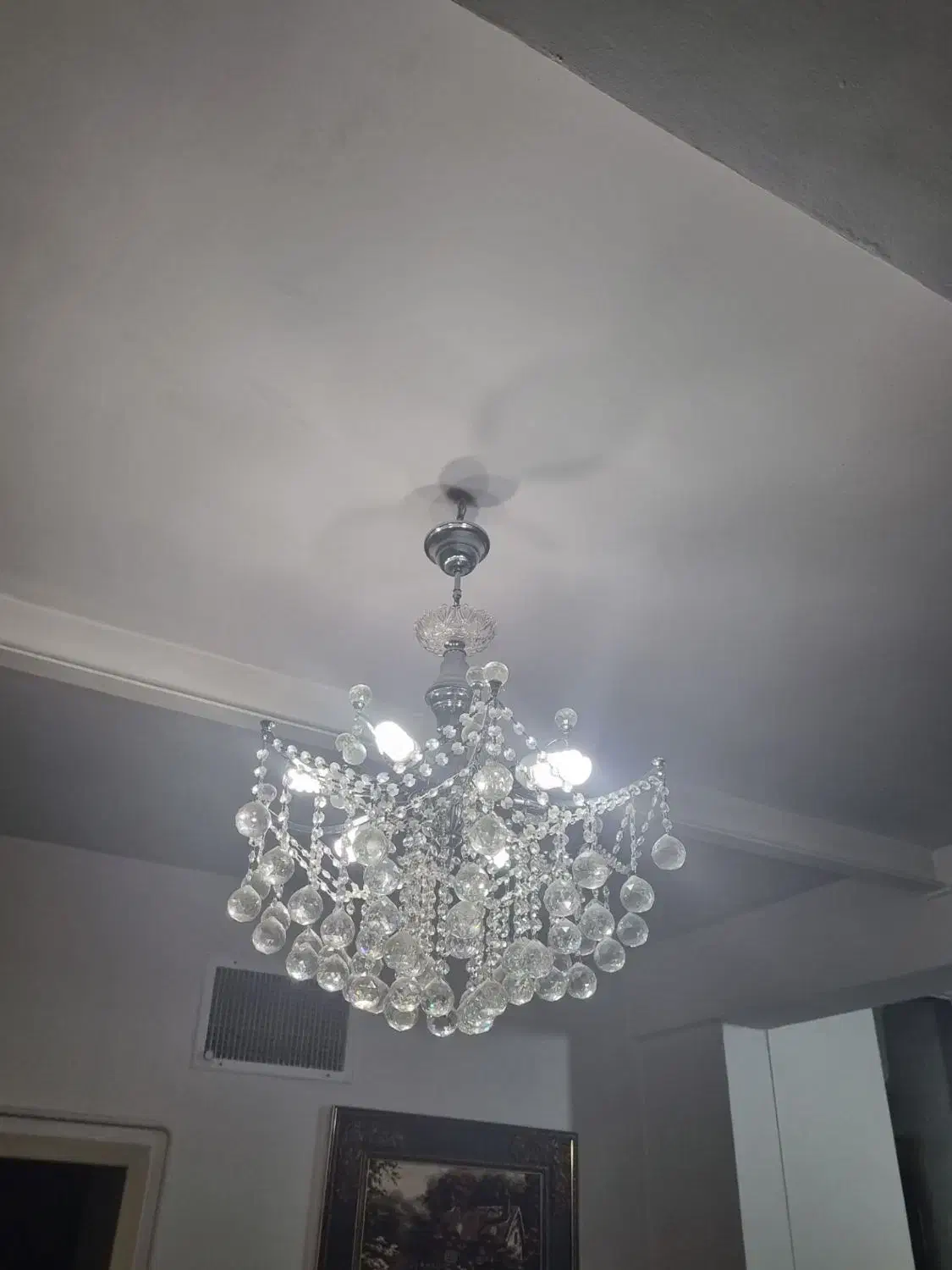 لوستر کریستال ۱۲ شاخه|لوستر و چراغ آویز|تهران, شهرک ولیعصر شمالی|دیوار