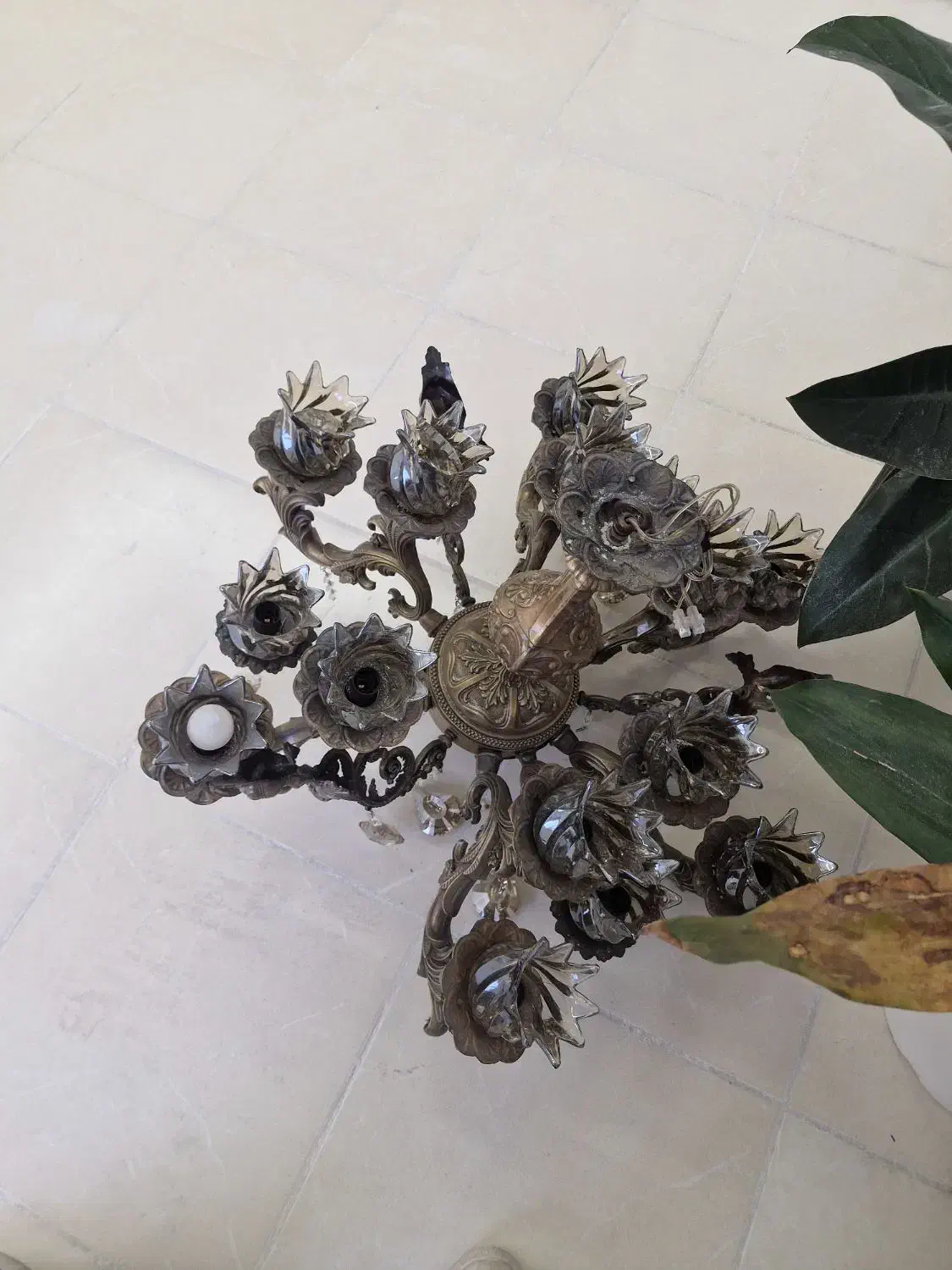 لوستر ۶ شاخه فرشته ای|لوستر و چراغ آویز|اصفهان, بهارستان|دیوار