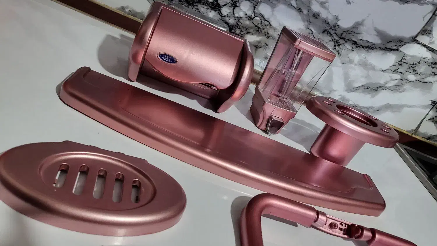 ست ۶تیکه سرویس بهداشتی رزگلد|لوازم سرویس بهداشتی|کهریزک, |دیوار