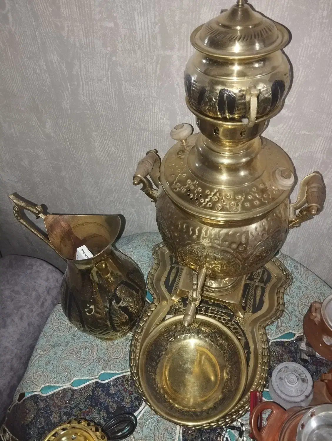 سرویس سماور .سماور پاسماوری نقره ای|سماور، چای‌ساز، قهوه‌ساز|مشهد, طبرسی شمالی|دیوار