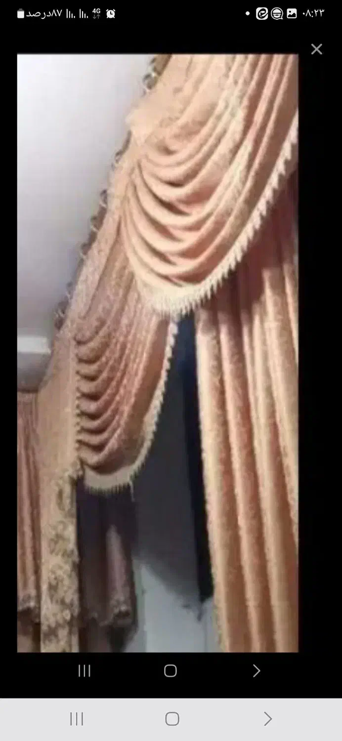 شش متر پرده آماده دوخته با دالبر هاش|پرده، رانر، رومیزی|شهرکرد, |دیوار