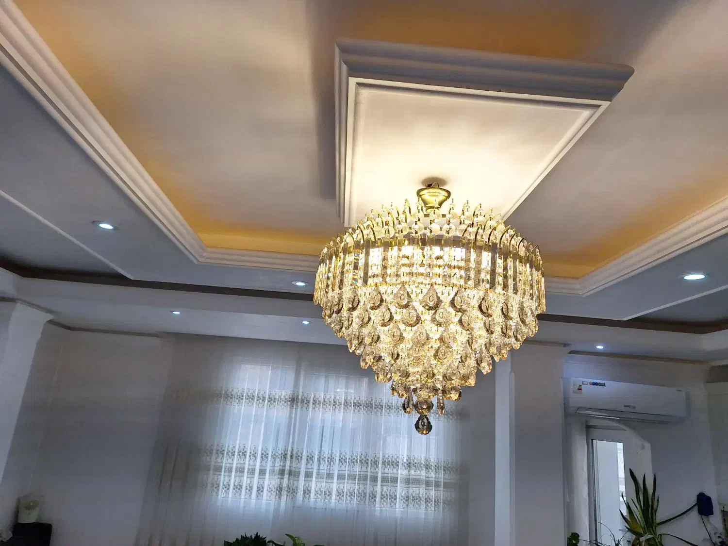 لوسترکریستالی|لوستر و چراغ آویز|بهارستان, |دیوار