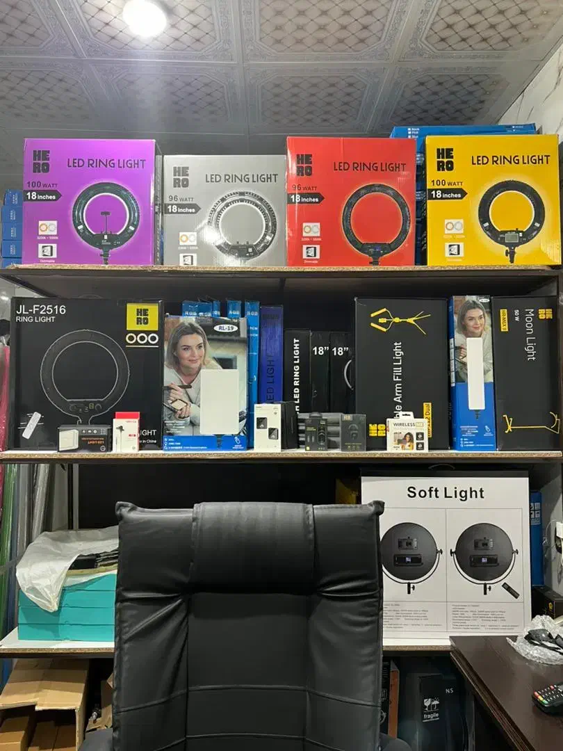 رینگلایت سافتلایت حرفه ای|دوربین عکاسی و فیلم‌برداری|کرج, شهرک طالقانی|دیوار