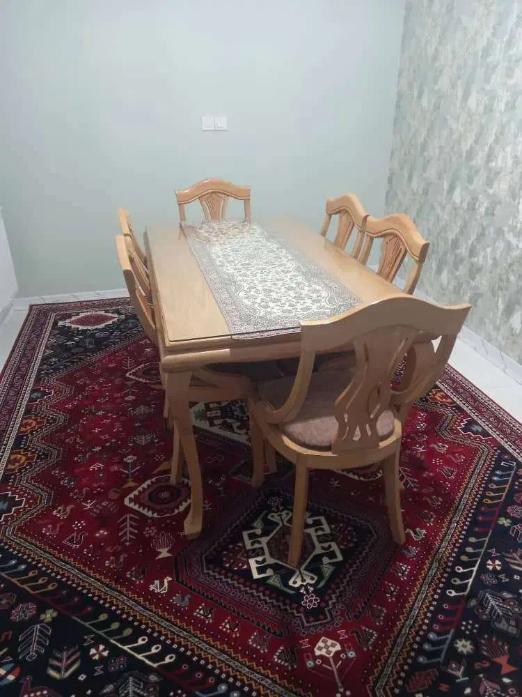 میز ناهارخوری ۶ نفره|میز و صندلی غذاخوری|شیراز, زند|دیوار