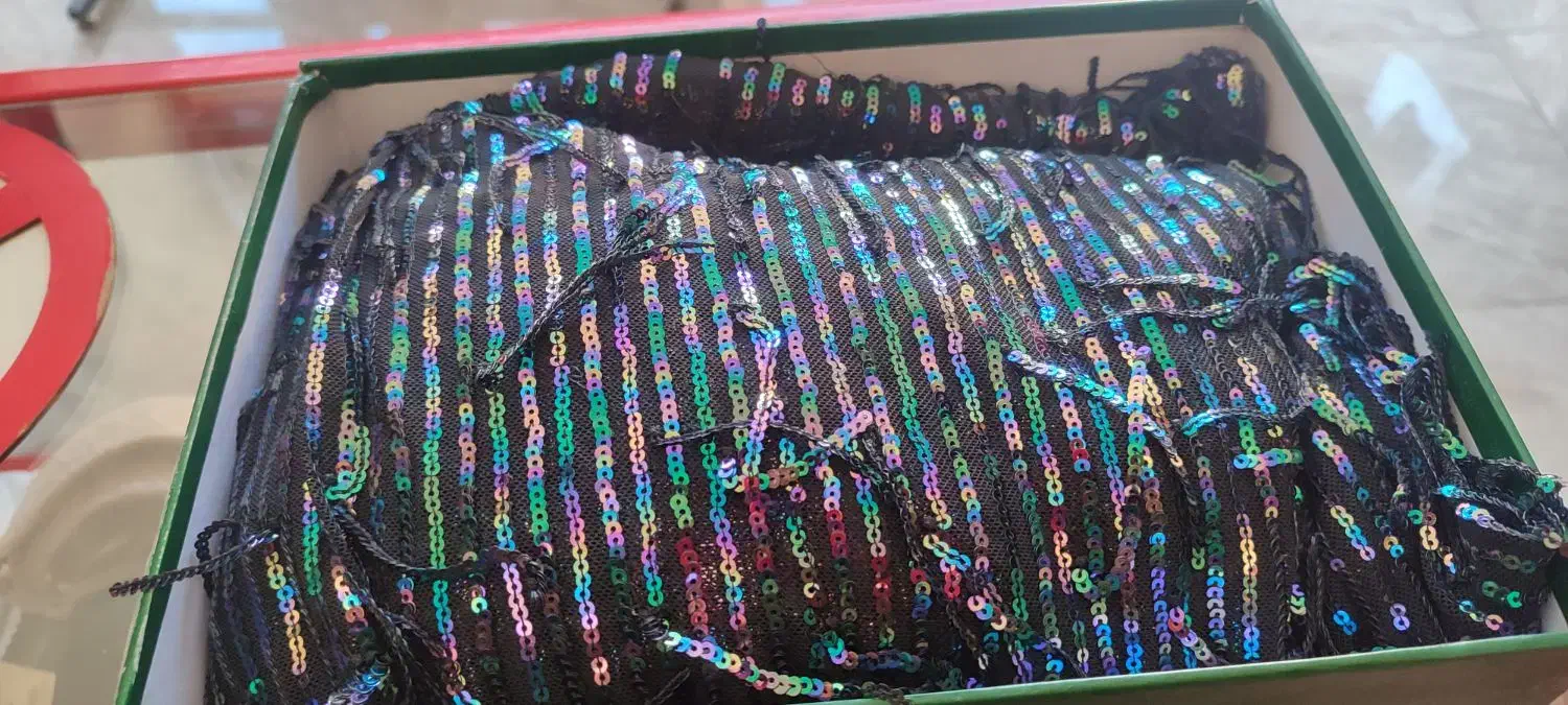 یک قواره 3متری پارچه لباس مجلسی برند خارجی|لباس|قرچک, باقرآباد|دیوار