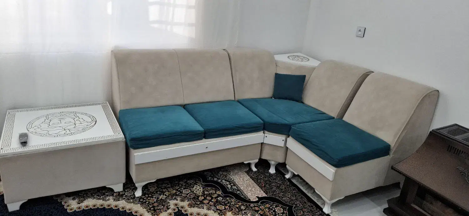 مبل ال 7نفره( ایوان)|مبلمان خانگی و میز عسلی|ایوان, |دیوار