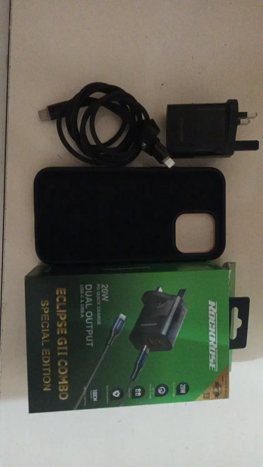 شارژر ایفون ۱۳ برومکس ۲۰w با قاب|لوازم جانبی موبایل و تبلت|سوسنگرد, |دیوار