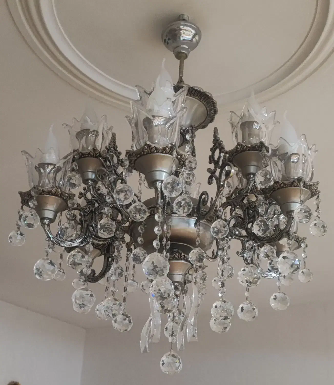 لوستر ۶شاخه|لوستر و چراغ آویز|فردیس, شهرک ارم|دیوار