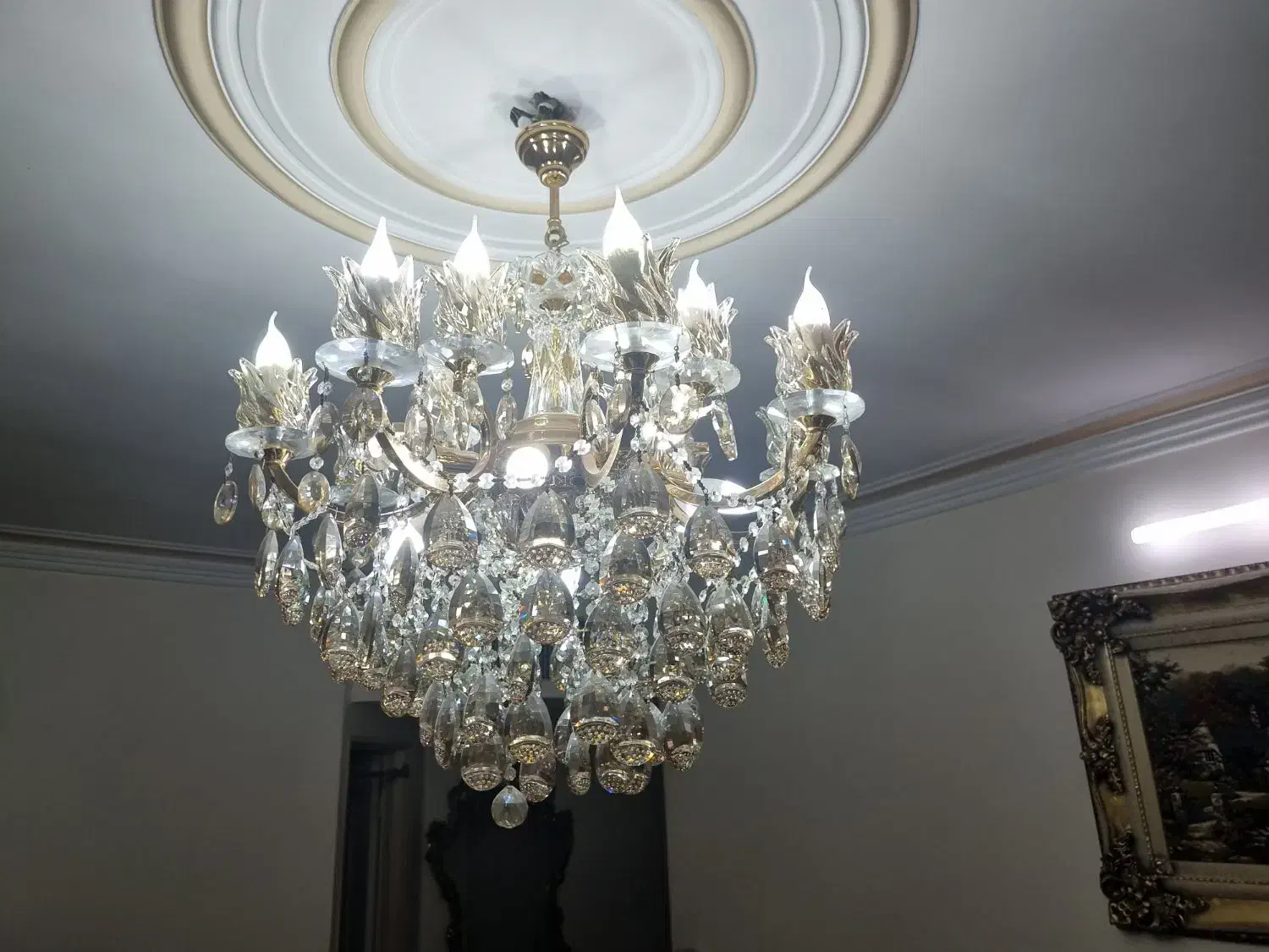 لوستر کریستال|لوستر و چراغ آویز|تهران, شهرک ولیعصر جنوبی|دیوار