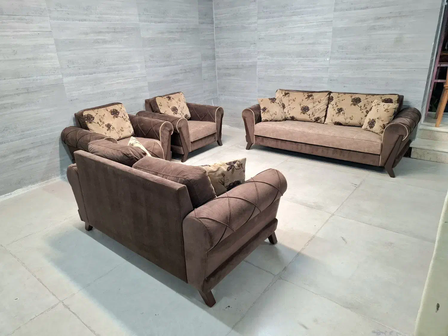 مبل سلتیک هفت نفره با پارچه تشک نو|مبلمان اداری|اصفهان, جلالیه|دیوار