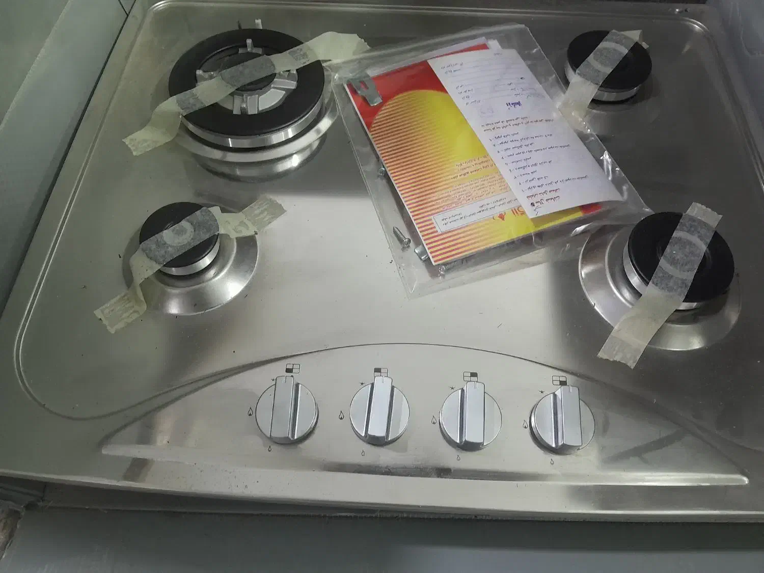 گاز صفحه ای ۴ شعله استیل رز گاز جنس قدیم عالی|اجاق گاز و لوازم برقی پختوپز|پاسارگاد, |دیوار