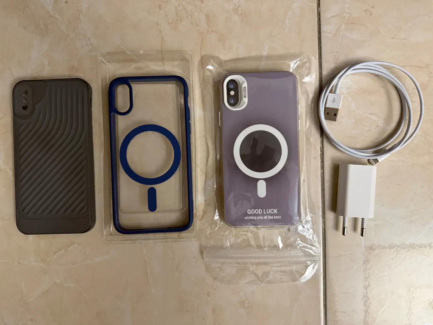 قاب و کابل و آدابتور آیفون X|لوازم جانبی موبایل و تبلت|کرج, چهارصد دستگاه|دیوار