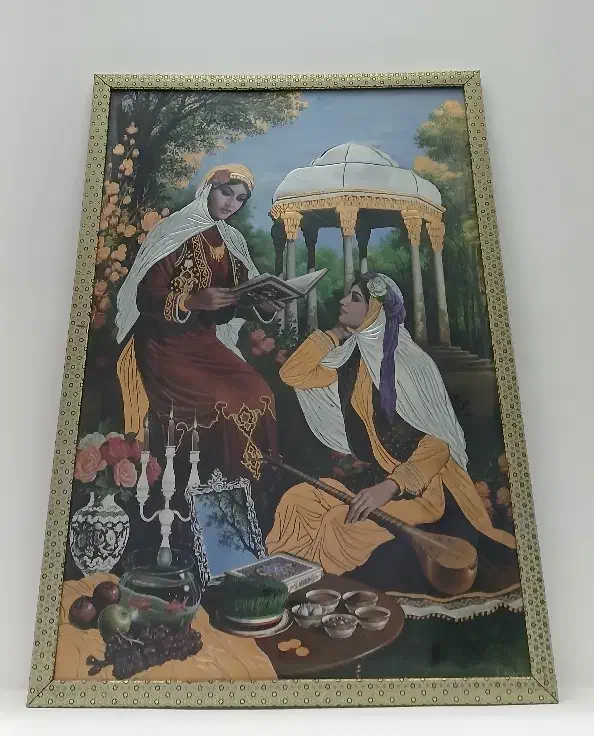 تابلو دختران حافظیه|تابلو، نقاشی، عکس|فسا, |دیوار