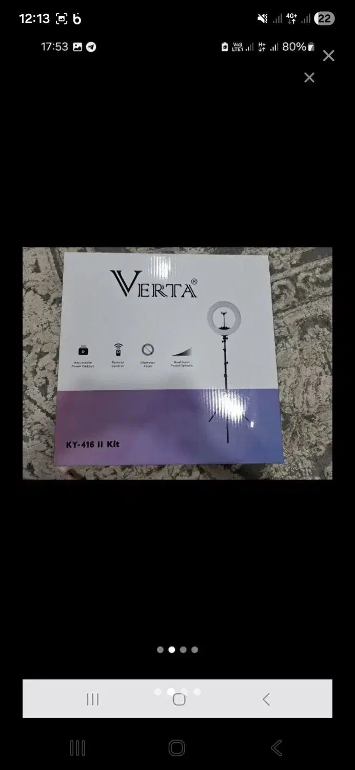 رینگ لایت حرفه ای|دوربین عکاسی و فیلم‌برداری|نسیم‌شهر, |دیوار