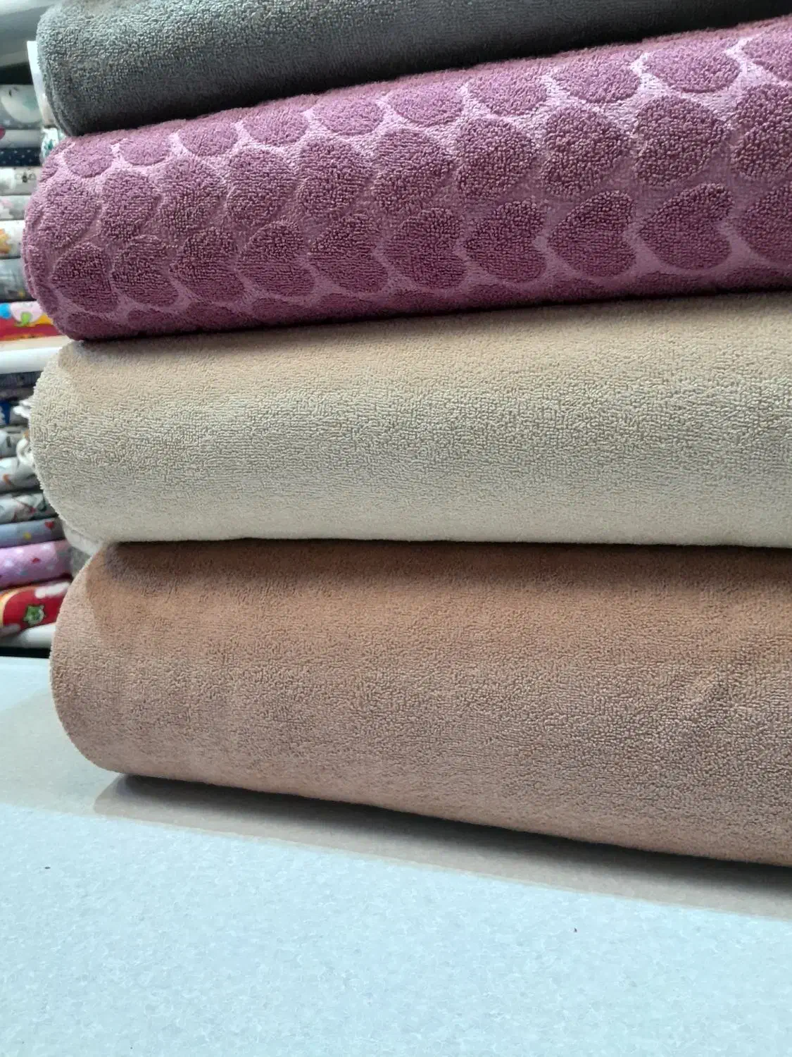 پارچه حوله ای متری و حوله تن پوش روبدوشام|سفره، حوله، دستمال آشپزخانه|مشهد, عبادی|دیوار