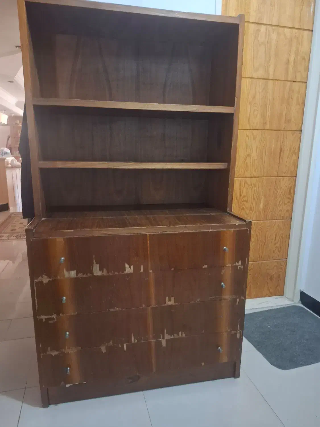 دراور تمام چوب سالم|جاکفشی، کمد، دراور|ساری, |دیوار