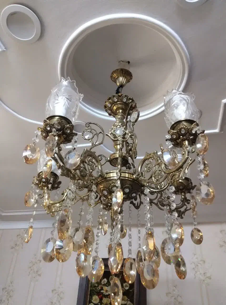 لوستر برنز|لوستر و چراغ آویز|کرج, شهرک جهان‌نما|دیوار