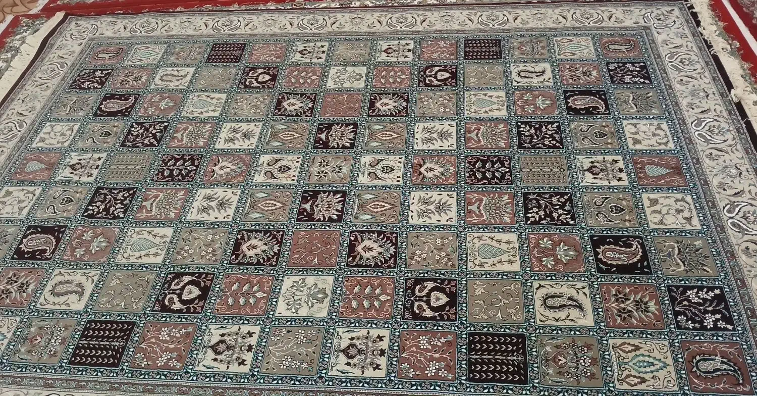 قالی سلیمان تراکم ۵۰۰ شانه تراکم ۱۰۰۰|فرش|بروجن, |دیوار