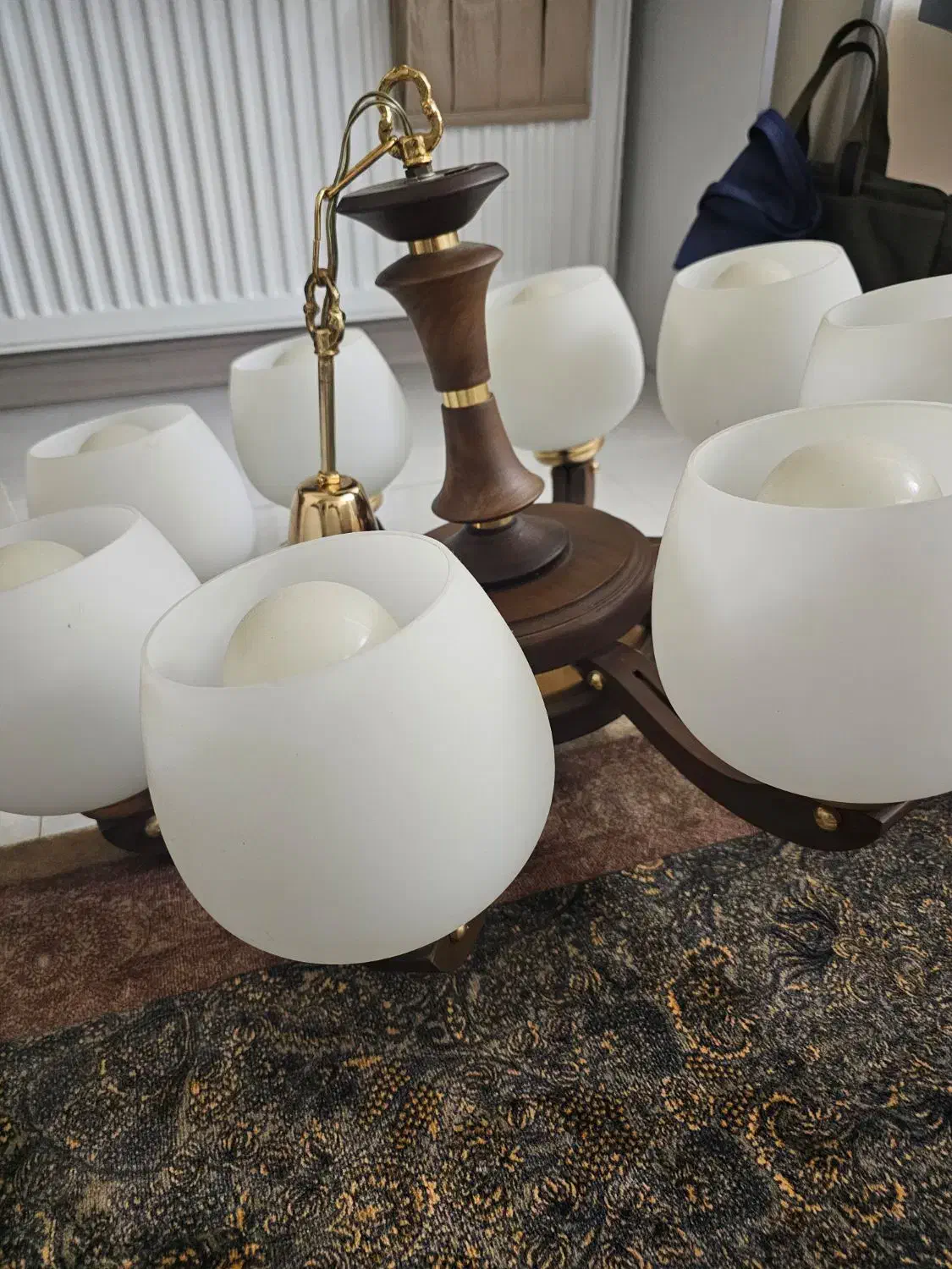 لوستر هشت شاخه و تک شاخه|لوستر و چراغ آویز|ری, هاشمآباد|دیوار