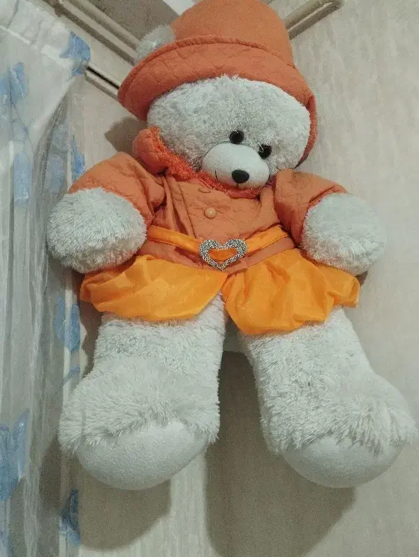 عروسک خرس بزرگ|اسباب‌بازی بچه|بندر انزلی, آذربایجان|دیوار