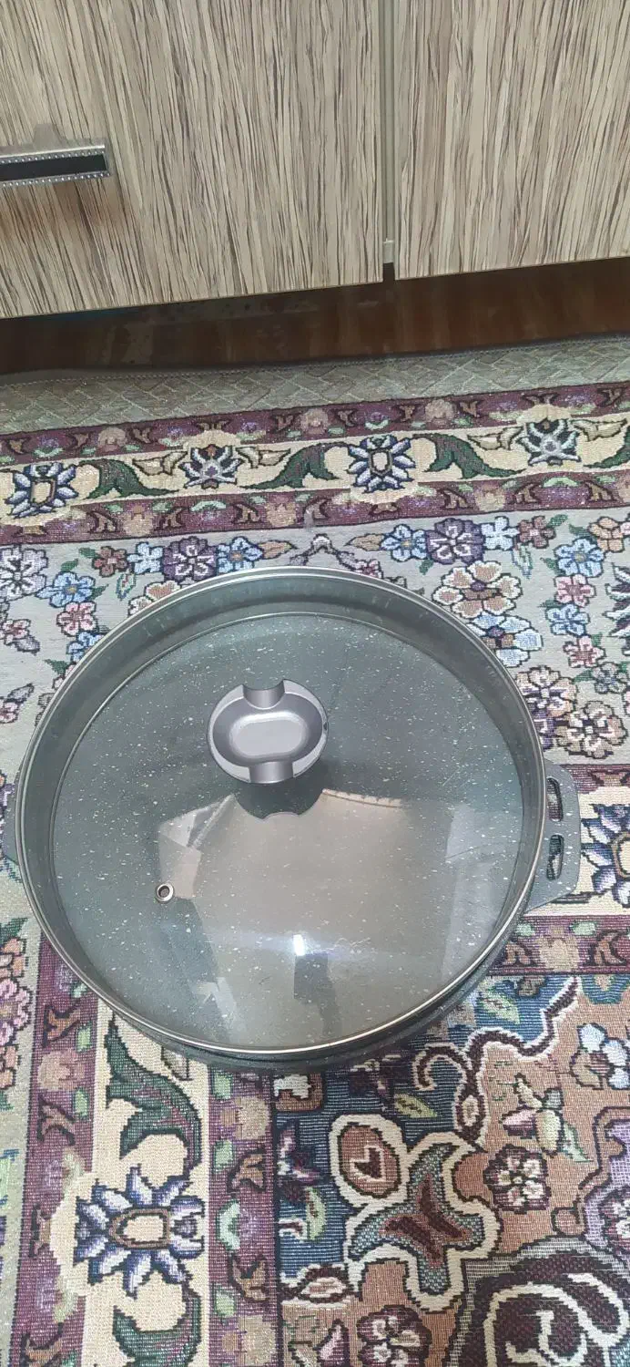 تابه گریل دو طرفه با در شیشه ای(رژیمی)|ظروف پخت‌وپز|قزوین, |دیوار