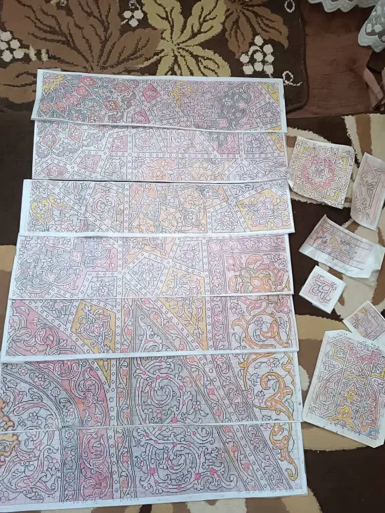 فرش نیم کاره همه چی تکمیل|فرش|مرند, |دیوار