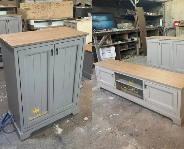 ست میز و آینه کنسول مدل آریو|بوفه، ویترین، کنسول|نسیمشهر, |دیوار