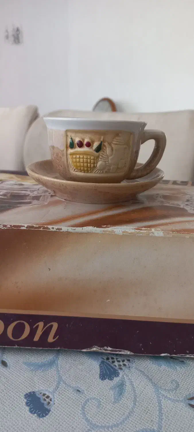 فنجان نعلبکی سرامیکی|ظروف سرو و پذیرایی|رشت, معلم|دیوار