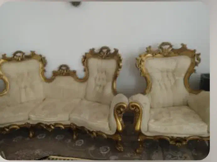 مبل هفت نفره نو|مبلمان خانگی و میز عسلی|شاهنجرین, |دیوار