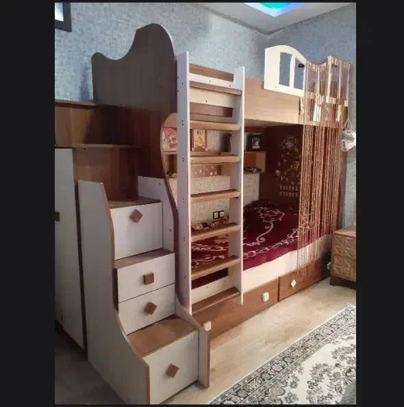 تخت دوطبقه|تخت و سرویس خواب|رشت, یخسازی|دیوار